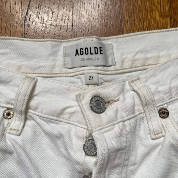 Agolde - PARKER LONG SHORT IN PANNA COTTA - Size 27 - Picture 3 of 7